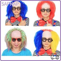 Sapnap Mũ hói Tóc Giả, Carnival Chú Hề Cosplay Ngộ nghĩnh Tóc Giả, Thời Trang Nhiều Màu Sắc Đảng Đạo Cụ Chú Hề Tóc Giả Tiệc Halloween