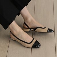 [SAPPUN] Bailey Giày búp bê Slingback Two Tone (2cm)