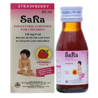 Sara Siro Paracetamol 120mg hạ sốt và giảm đau