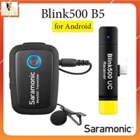 Saramonic Blink500 B5 / B6 - Micro Cài Áo Không Dây Cho Smartphone Android Giắc Cắm Type-C, Cự Ly 50m, Pin 5h Liên Tục