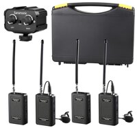 Saramonic Wireless VHF Lavalier Microphone Bundle with 2 Bodypack Transmitters, 2 Receivers, and 2-Ch Mixer for DSLR Cameras, Camcorders + More - 2...