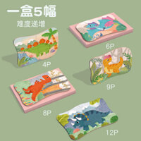 Sắt 816 Hộp Xuyên Biên Giới 5 Trong 1 Câu Đố Nâng Cao 0.3 Trẻ Em 3-7 Tuổi Dạy Sớm Nhận Thức Puzzle Đồ Chơi Ghép Gỗ