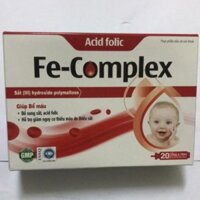 Sắt bổ máu Fe-Complex cho bà bầu và trẻ em hộp 20 ống