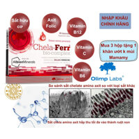 Sắt Chela-Ferr Bio Complex Olimp Labs - Viên sắt cho bà bầu hỗ trợ bổ sung và dễ hấp thu 30 viên, 14,4g Polipharm
