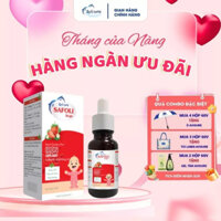 Sắt cho bé Avisure Safoli Drops, sắt hữu cơ Italia giúp bé ăn ngon tăng cân đều vị dâu dễ uống
