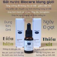 Sắt giọt Biocare 15ml hàng chính hãng