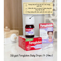 Sắt giọt Feroglobin baby drop dâu 4-12m 30ml