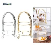 Sắt Hai Lớp Cupcake Đĩa Khay Đứng Đĩa Máy Chủ Thực Phẩm Giá Cho Sự Kiện Tiệc Ngày Lễ Cưới Máy Nướng