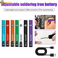 Sắt hàn điện ZENPULSE, Máy hàn sắt điện không dây có thể điều chỉnh điện áp không dây, pin lithium Màn hình kỹ thuật số USB Bộ dụng cụ hàn sạc nhanh Bút