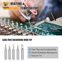 Sắt hàn sạc không dây ALISON, Màn hình LCD kỹ thuật số điện không dây Bàn ủi hàn pin, Đầu hàn bền Tự động ngủ 20V Max Thiết bị hàn pin Home DIY