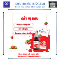 Sắt hữu cơ vị dâu cho bé Avisure Safoli Drops giúp bé ăn ngon, tăng cân, khỏe mạnh (vị dâu) 20ml