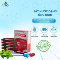 Sắt nước dạng ống Iron VIHA giúp Bổ sung Sắt, Acid folic & Vitamin B12, Hương vị ngon dễ sử dụng