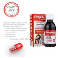 Sắt nước Feroglobin Liquid B12 Vitabiotics 200ml ngừa thiếu máu, tăng cường trí nhớ cho trẻ trên 3 tuổi và người lớn