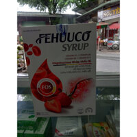 Sắt nước hữu cơ FEHUUCO SYRUP (bổ sung sắt cho người thiếu máu thiếu sắt, bà bầu) 20 ống 10ml