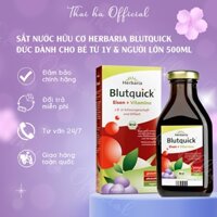 Sắt Nước Hữu Cơ Herbaria Blutquick Đức dành cho bé từ 1y & người lớn - 250ml