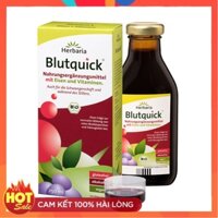 Sắt nước hữu cơ Herbaria Blutquick Bio nội địa Đức 250ml - 500ml - Cho mẹ bầu,sau sinh,người ăn chay,vận động viên,..