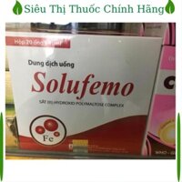 Sắt nước Solufemo dạng siro bổ sung sắt trực tiếp ( Hộp 20 ống) q