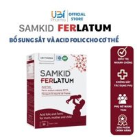 Sắt Ống Nước Samkid Ferlatum I Bổ Sung Sắt, Acid Folic, Ngăn Thiếu Máu, Thiếu Sắt, Giảm Mệt Mỏi