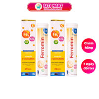 Sắt sủi FERRONMIN 20 viên nén sủi - Bổ sung sắt cho người thiếu máu [bitimart]