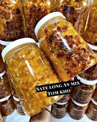 SATE LONG AN Mix Tôm khô cháy tỏi 300gr