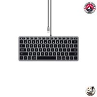 Satechi Slim W1 USB-C Wired Backlit Keyboard US Layout (Compatible with MacBook Pro, iMac, Mac Mini, iPad Pro, etc.) (1 Zone) from Japan