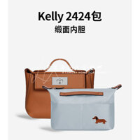 [Satin Tribute độc quyền] Thích hợp cho túi Hermes Kelly2424 trong túi lót Kelly có túi dây kéo Hỗ trợ lớp lót lưu trữ siêu nhẹ