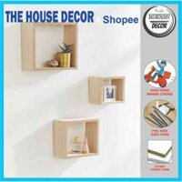 (sâu 15) Kệ treo tường, Kệ ô vuông decor không gian phòng xinh,