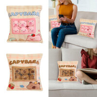 Sáu Quả Bóng Capybara Túi Hoạt Hình Newt Động Vật Squishy Mini Búp Bê Sang Trọng Gối Văn Phòng Ngủ Thực Phẩm Ăn Nhẹ Plushie Peluche Quà Tặng