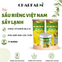 Sầu riêng Việt Nam sấy lạnh giòn công nghệ sấy thăng hoa Hũ PET 1000ml ít đường, ít chất béo tự nhiên vị trái cây CHARFA