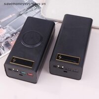 [Savemoneyeveryday] Vỏ pin D21 21X18650 Vỏ không hàn PD có đèn Hộp sạc pin 18650 Vỏ DIY di động có thể tháo rời [vn]