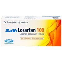 Savi Losartan 100 điều trị tăng huyết áp  – CÔNG TY CỔ PHẦN NHÀ THUỐC NHÂN DÂN – PHƯỢNG HOÀNG