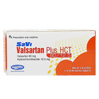 Savi Valsartan Plus HCT 80/12.5 điều trị tăng huyết áp, làm giảm nguy cơ tai biến tim mạch, đột quỵ