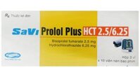 SaviProlol Plus HCT 2.5/6.25 điều trị tăng huyết áp  – CÔNG TY CỔ PHẦN NHÀ THUỐC NHÂN DÂN – PHƯỢNG HOÀNG