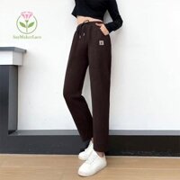[Saymakerlace] Mùa Xuân Thu Mới Cao Chân Thẳng Giảm Béo Quần Thường Ngày Cho Nữ Thời Trang Mẹ Attire Harem Quần Mới