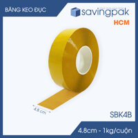 SBK4B - 3 cuộn băng keo đục 1kg, khổ 4.8cm lõi nhựa - Băng dính đóng hàng, băng keo khổ lớn