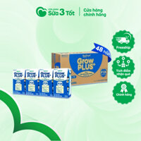 SBPS Nutifood Grow Plus Xanh - Tiêu Hóa Khỏe 1+ - Lốc 4 Hộp - 110ml