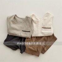 SBTA15 - SET ÁO SÁT NÁCH QUẦN ĐÙI MẶC NHÀ CHO BÉ TRAI