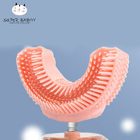 SBY Bàn Chải Đánh Răng Điện Cho Trẻ Em Bàn Chải Đánh Răng Tự Động Hình Chữ U Dụng Cụ Làm Sạch Răng Chống Nước Sạc USB