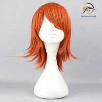 [Sc] One Piece Nami Cosplay Tóc Giả Tổng Hợp Ngắn Tóc Giả Cam Cắt Tóc Dự Tiệc Lông Tơ Nữ Tóc Giả Nữ Cô Gái Tóc Giả Trang Phục Halloween TH
