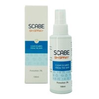 SCABE SH Spray Dung Dịch Xịt Ghẻ, Chấy, Kí Sinh Trùng, Côn Trùng Ngoài Da Chai 100ml