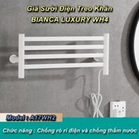 (Schatz Chính Hãng) Giá Treo Khăn Sưởi Điện 220v Nhà Tắm BIANCA LUXURY WH4 Schatz VN