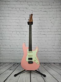 Schecter Guitars Nick Johnston Traditional HSS Electric Guitar Atomic Coral