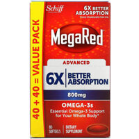 Schiff MegaRed Advanced 800 mg 80 Softgels