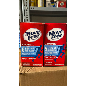 Schiff® Move Free Advanced plus MSM & vitamin D3 - 80 viên, bổ xương khớp, hỗ trợ điều trị bệnh thoái hóa khớp