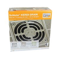 Schluter Systems Kerdi Drain Kit Residential/Commercial All Models Size/Type ABS/PVC, 2" / 3" Outlet, 4" / 6" Grate KDAR KD2 KDA (K...