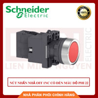 Schneider Nút nhấn nhả OFF 1NC có đèn màu đỏ 220VAC phi 22 XA2EW34M2