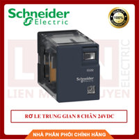 Schneider Rơ le trung gian 8 chân 24VDC RXM2LB1BD