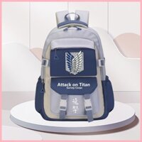 Schoolbag Attack on Titan Eren Jaeger Carla Jaeger Mikasa Ackerman Armin Arlert Attack on Titan Wings of Freedom Schoolbag Học sinh trung học cơ sở Levi Dung tích lớn Ba lô bé trai bé gái