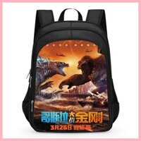 Schoolbag Godzilla Godzilla vs King Kong Schoolbag Học sinh tiểu học Bé trai Nhẹ Trẻ em Mẫu giáo Ba lô Một hai ba đến sáu lớp