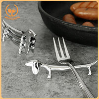 Scm 4 Đũa Giá Đỡ Dễ Thương Dachshund Hươu Hình Hợp Kim Kẽm Thìa Nĩa Đứng Đũa Còn Lại Gối Nhà Bếp Tiện Ích